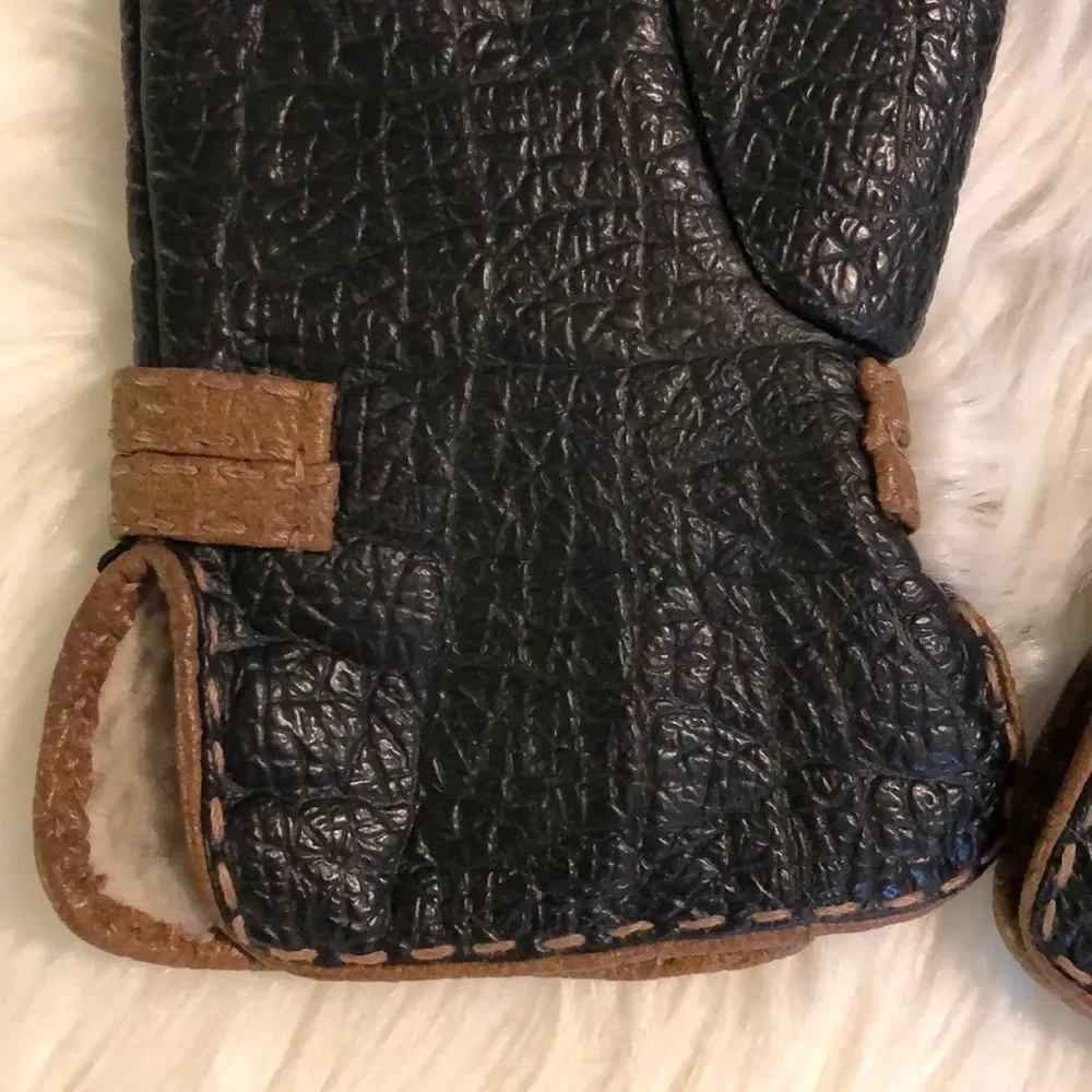 Vintage Van Raalte Faux Leather Ladies Gloves